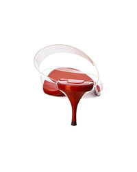 Christian Louboutin Just Nothing 55 Vinyl & Leather Sandal