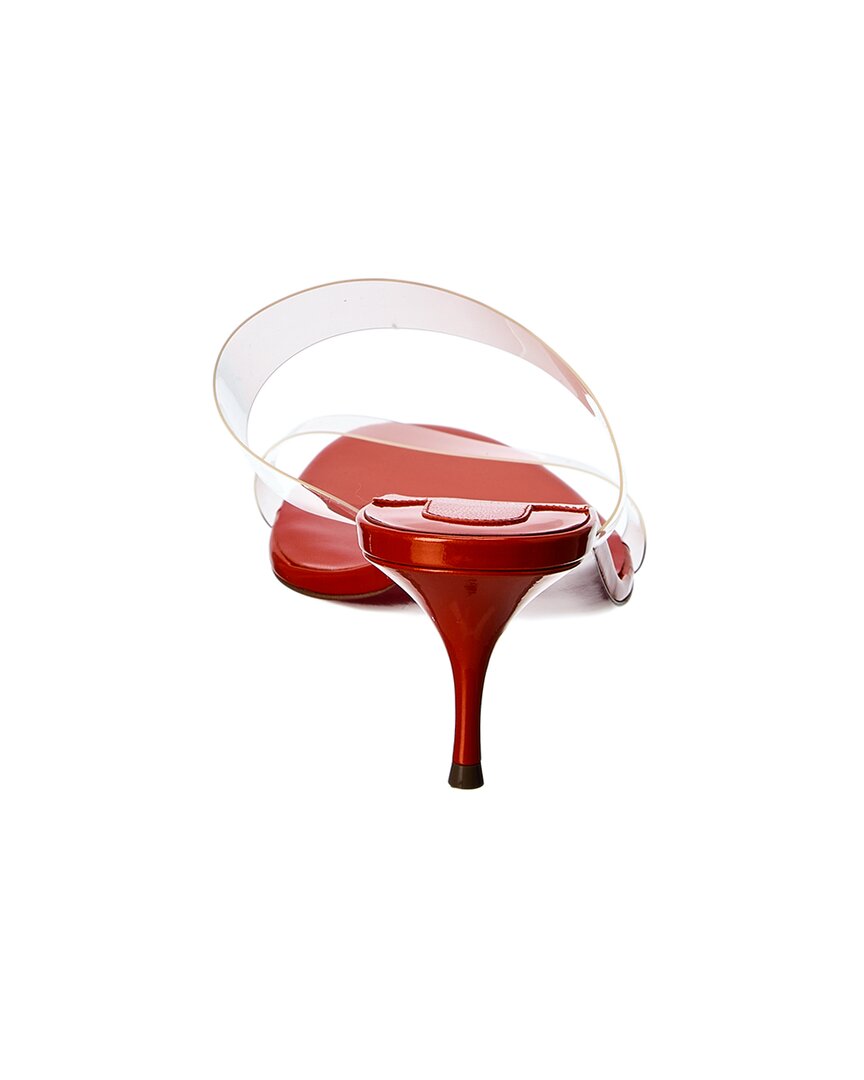 Christian Louboutin Just Nothing 55 Vinyl & Leather Sandal