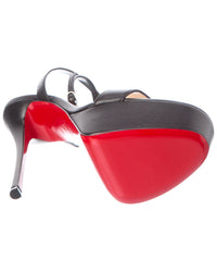 Christian Louboutin Christian Louboutin Loubi Queen Alta 150 Leather Platform Sandal