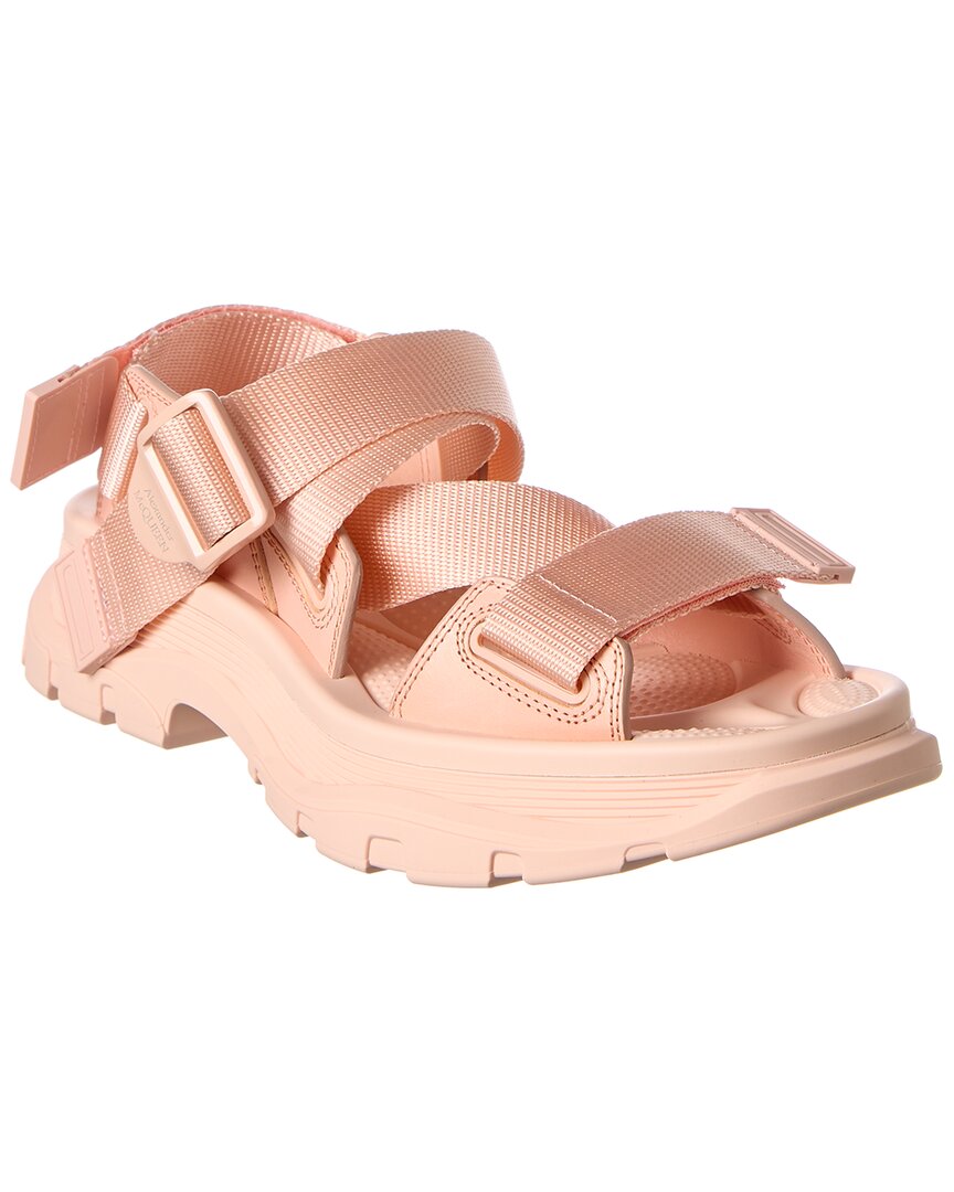 Alexander Mcqueen Tread Leather Sandal
