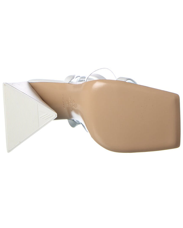 The Attico Isa Vinyl & Leather Sandal