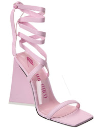 The Attico Isa Vinyl & Leather Sandal Pink