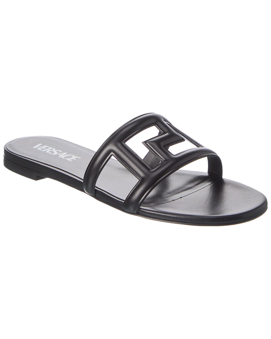 Versace Greca Maze Leather Sandal