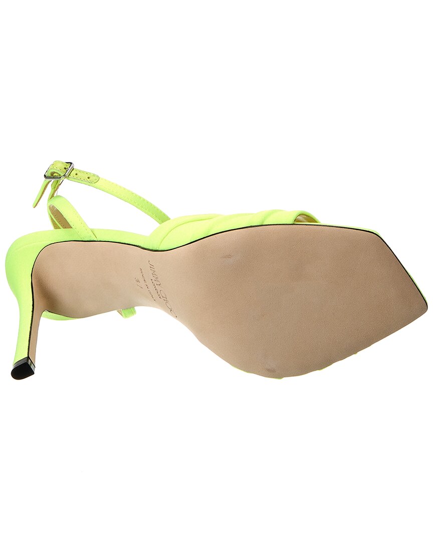 サンダル・ミュール Jimmy Choo FW25 Sandals (BASIL SANDAL 95 ZSAPOWDER BLUE) JIMMY CHOO Basil 95 ruched leather sandals | THE OUTNET