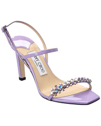 Jimmy Choo Meira 85 Patent Sandal Purple