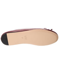 Gucci Double G Leather Ballet Flat