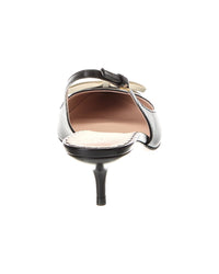 Valentino Bow Detail 45 Leather Slingback Pump