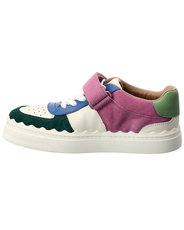 Chloé Lauren Leather & Suede Sneaker