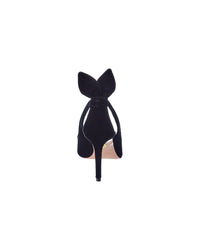 Aquazzura Aquazzura Bow Tie 85 Velvet Pump
