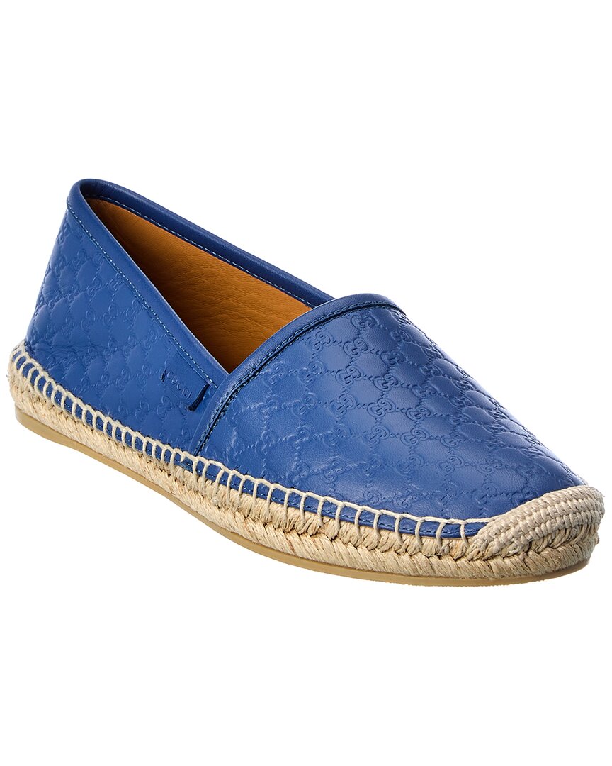 Gucci Gg Leather Espadrille