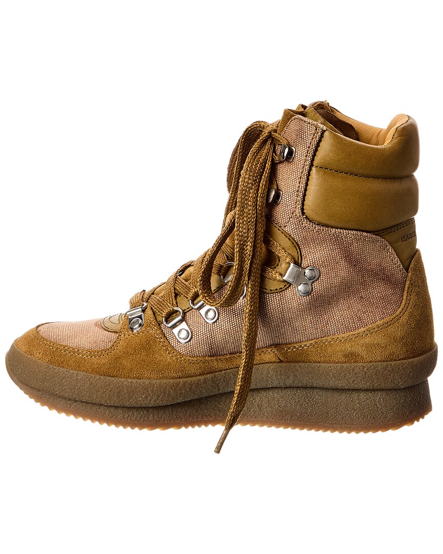 Isabel Marant Brendty Canvas & Suede Hiking Boot