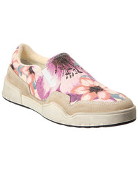 Isabel Marant Delle Canvas & Suede Slip-On Sneaker