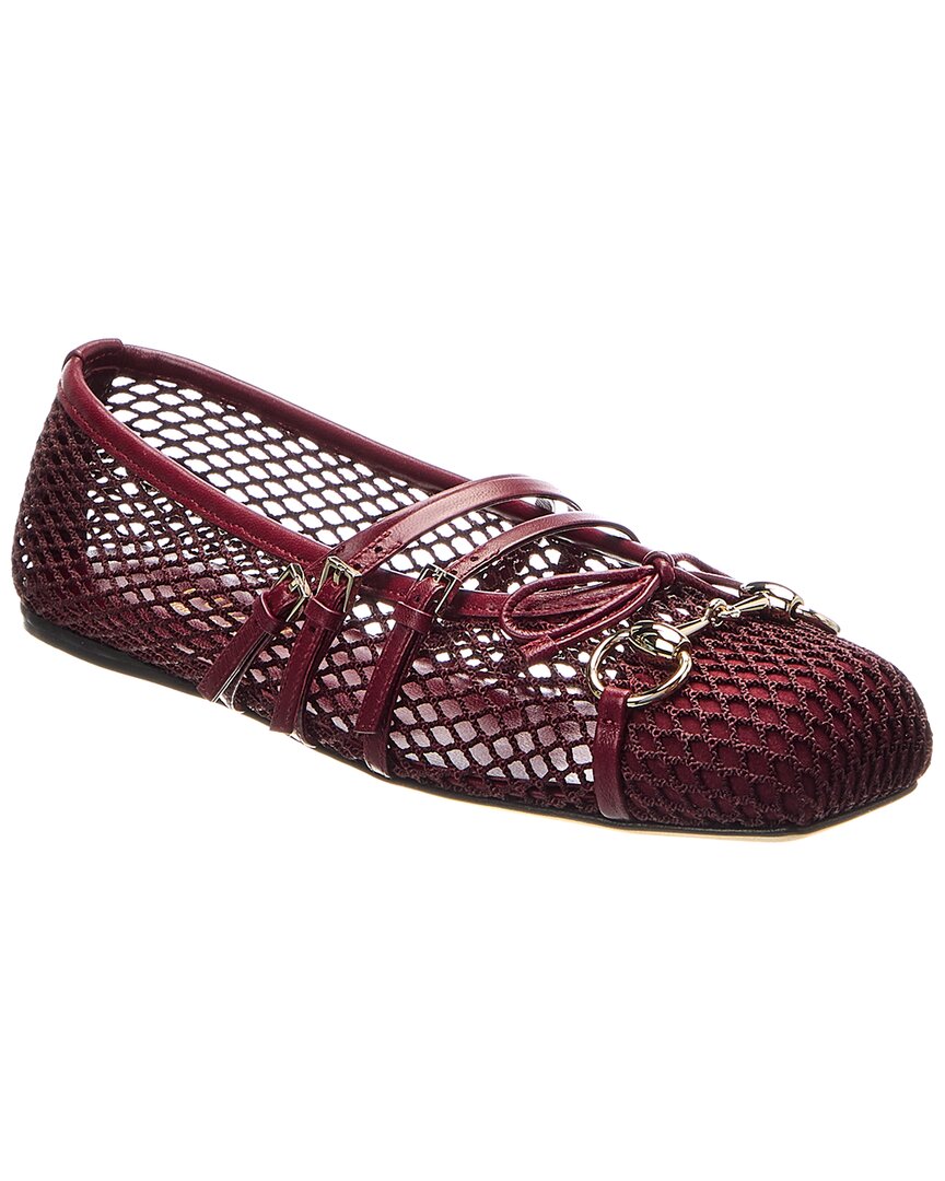 Gucci Horsebit Mesh & Leather Ballet Flat – Bluefly