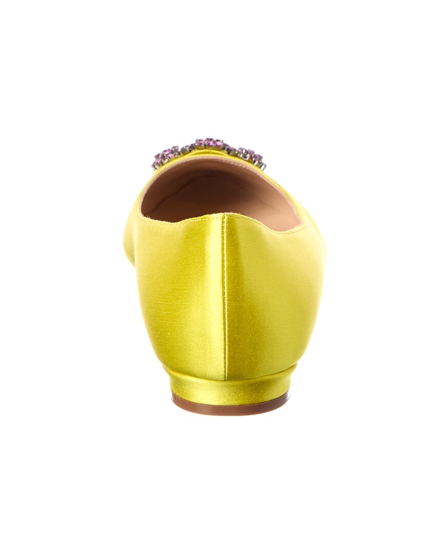Manolo Blahnik Hangisi Satin Flat