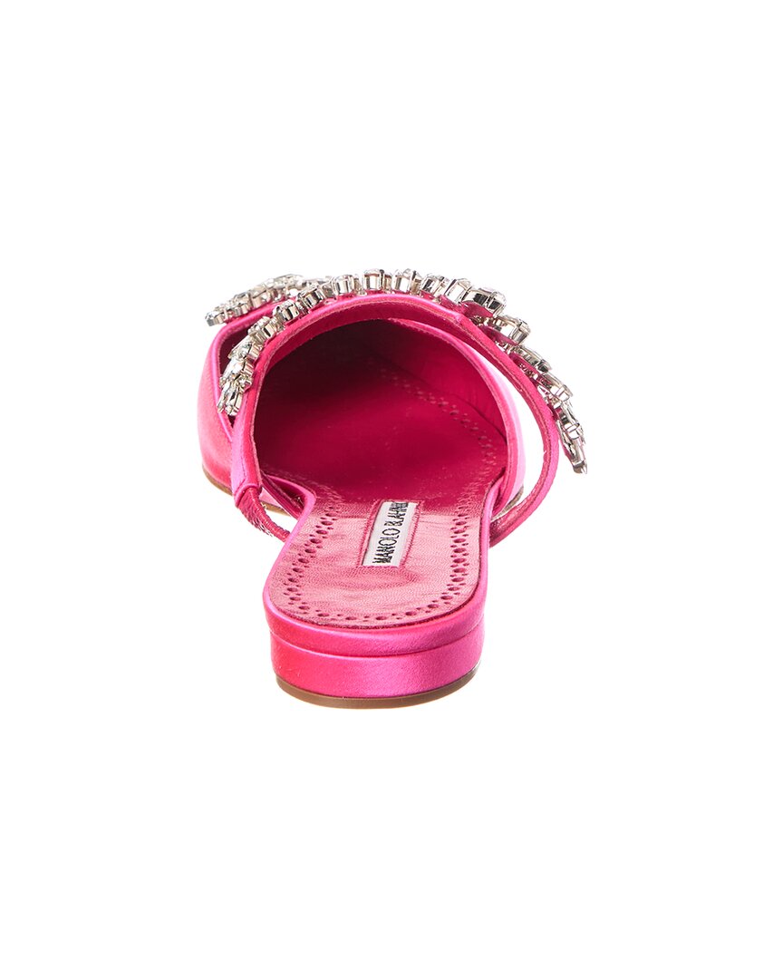 Manolo Blahnik Lurum Satin Mule