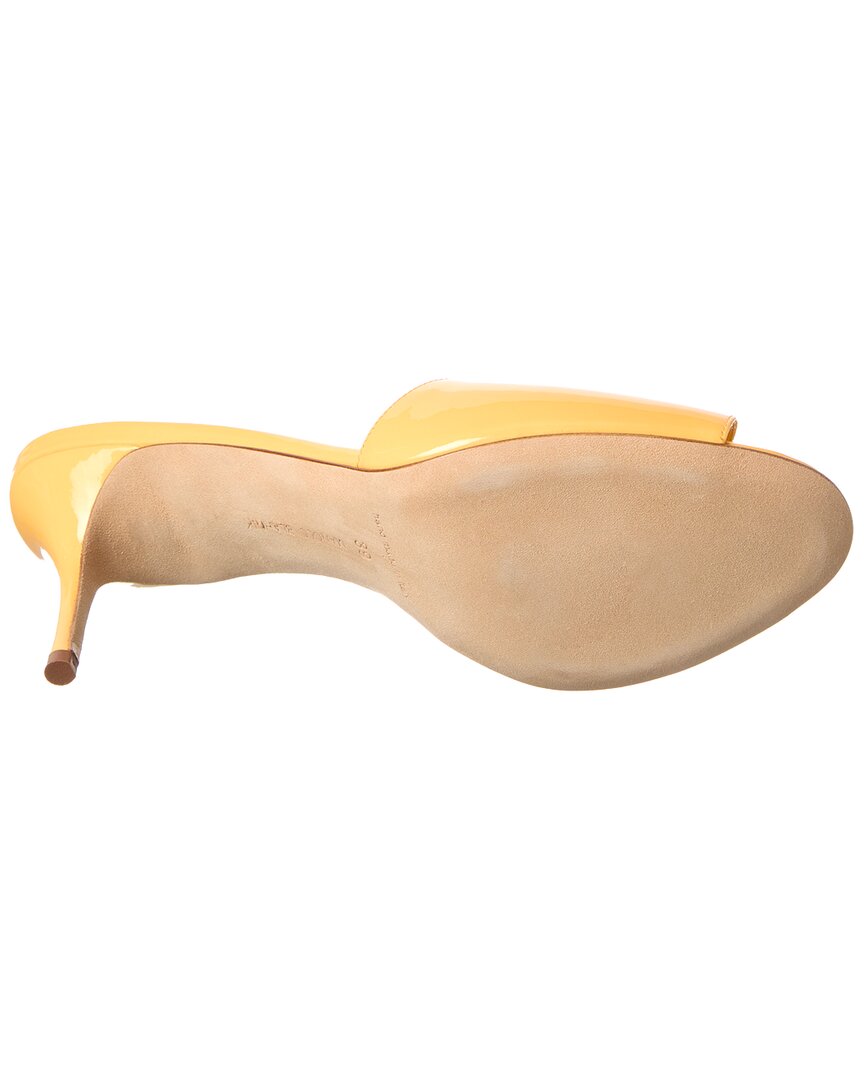 Manolo Blahnik Houramu 90 Patent Sandal
