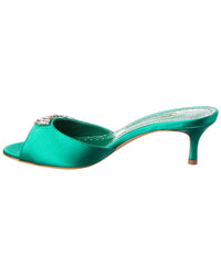 Manolo Blahnik Lumada 50 Satin Mule