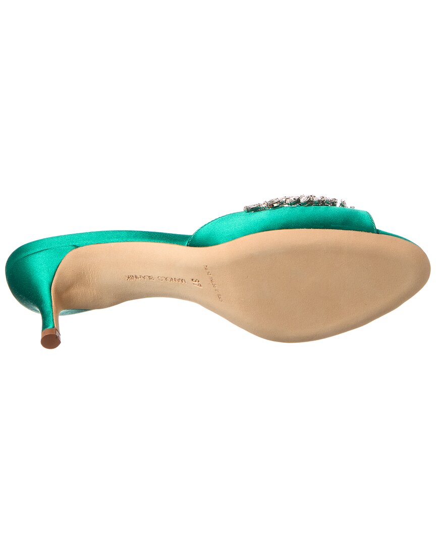 Manolo Blahnik Lumada 50 Satin Mule