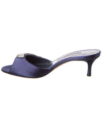 Manolo Blahnik Lumada 50 Satin Mule