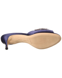 Manolo Blahnik Lumada 50 Satin Mule