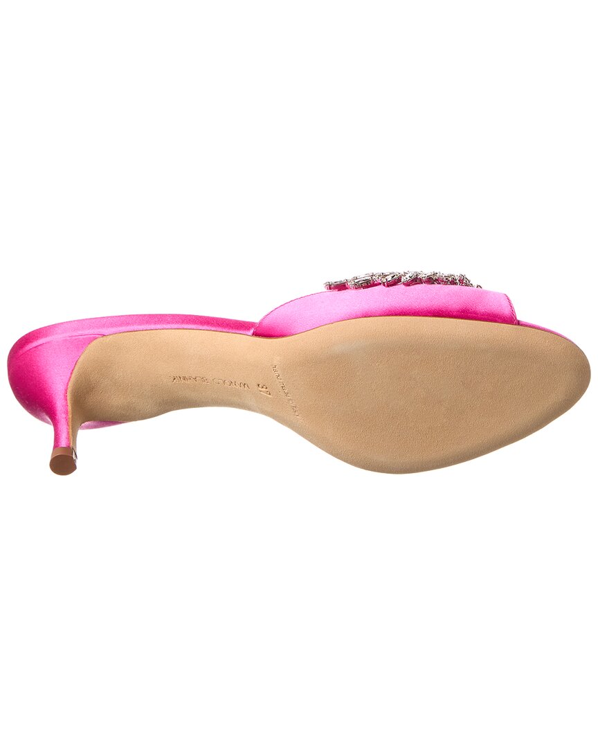 Manolo Blahnik Lumada 50 Satin Mule