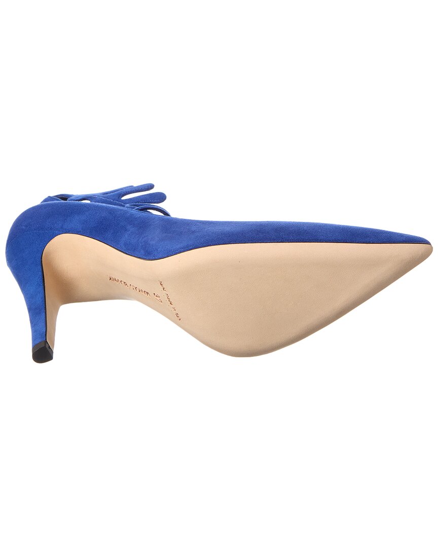 Manolo Blahnik Florettehi 100 Suede Pump