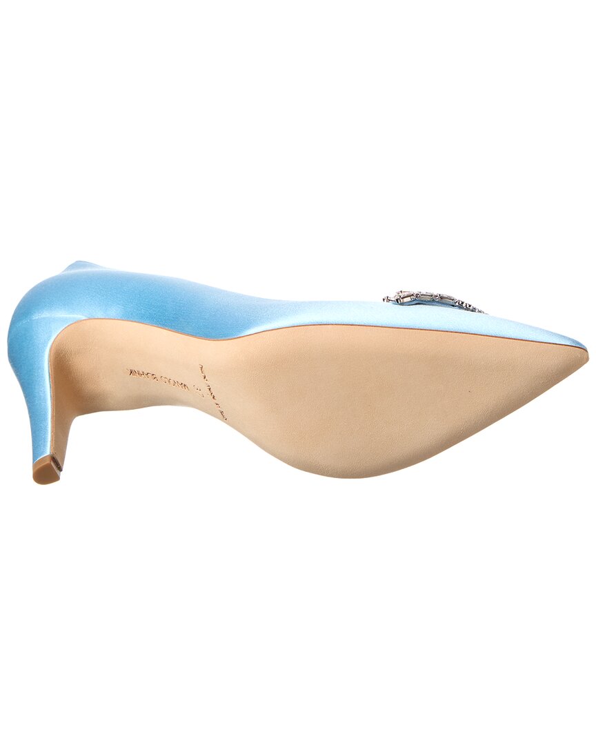Manolo Blahnik Palos 90 Satin Pump