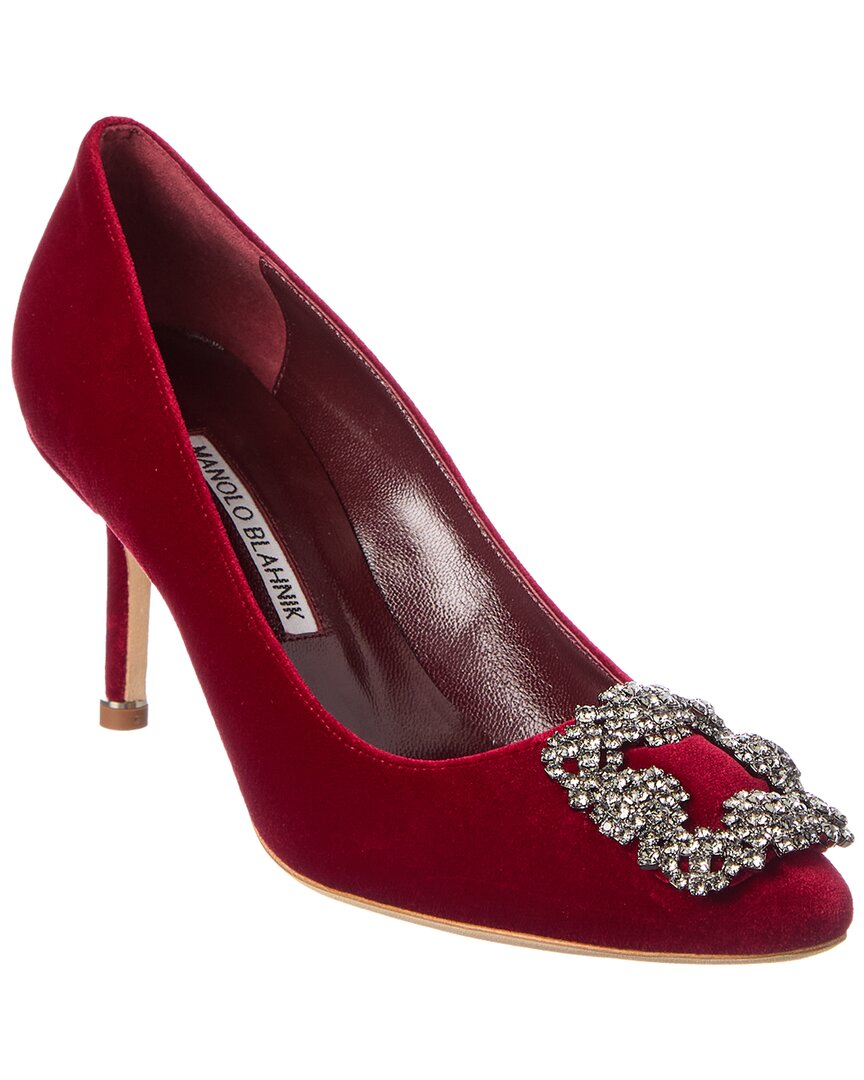 Manolo Blahnik Hangisi 70 Velvet Pump
