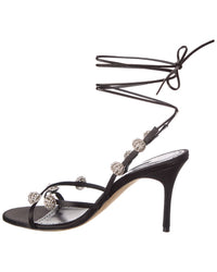 Manolo Blahnik Elsaka 100 Satin Sandal