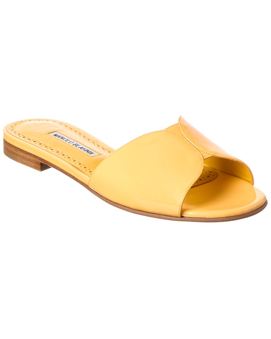 Manolo Blahnik Houramu Patent Sandal