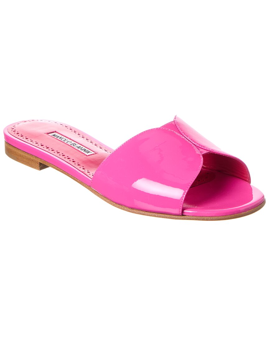 Manolo Blahnik Houramu Patent Sandal