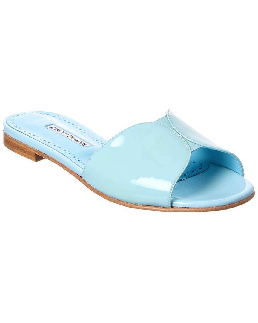 Manolo Blahnik Houramu Patent Sandal