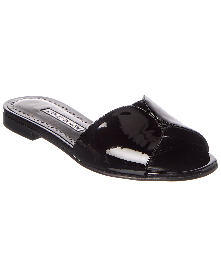 Manolo Blahnik Houramu Patent Sandal