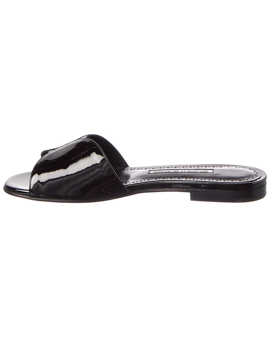 Manolo Blahnik Houramu Patent Sandal