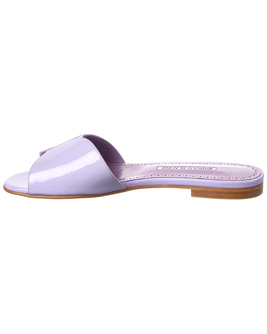 Manolo Blahnik Houramu Patent Sandal