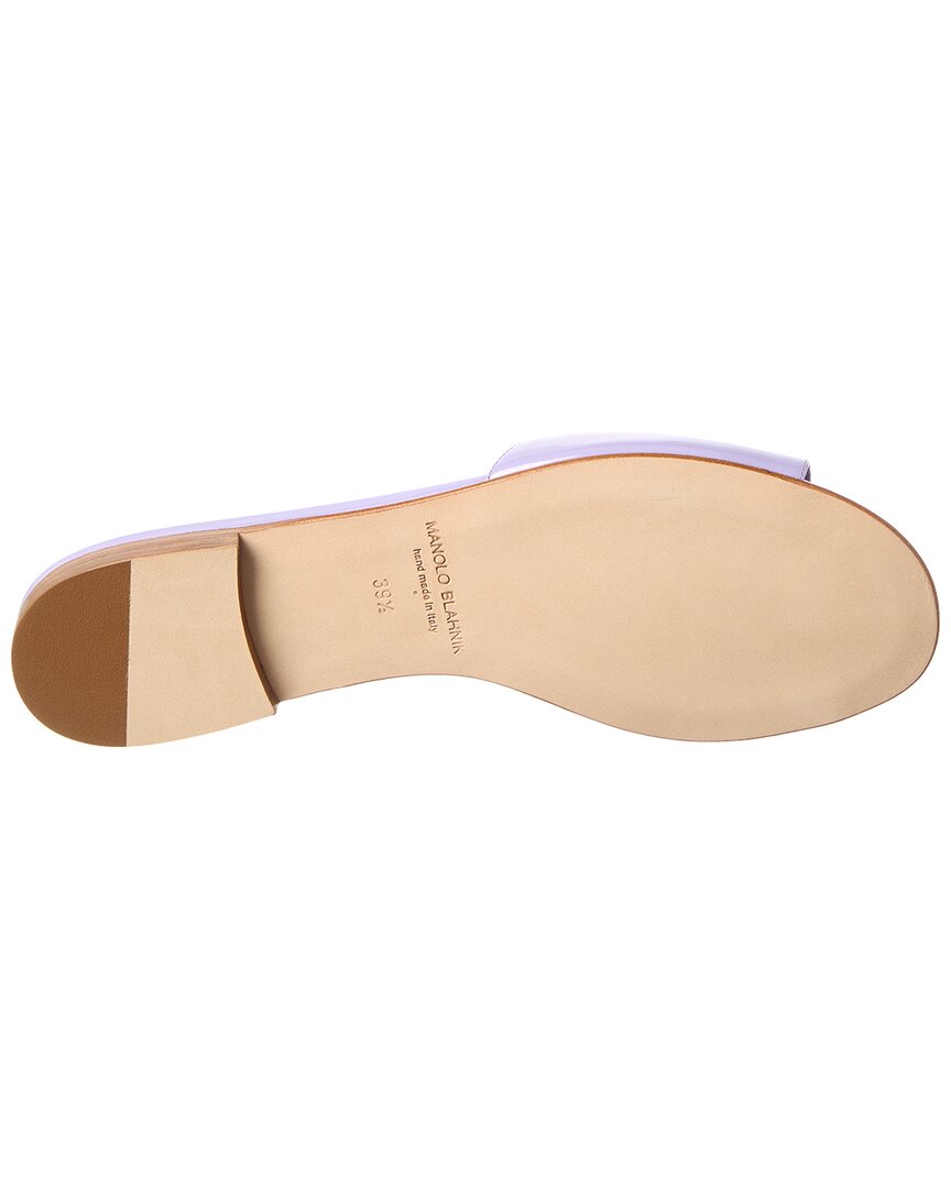 Manolo Blahnik Houramu Patent Sandal