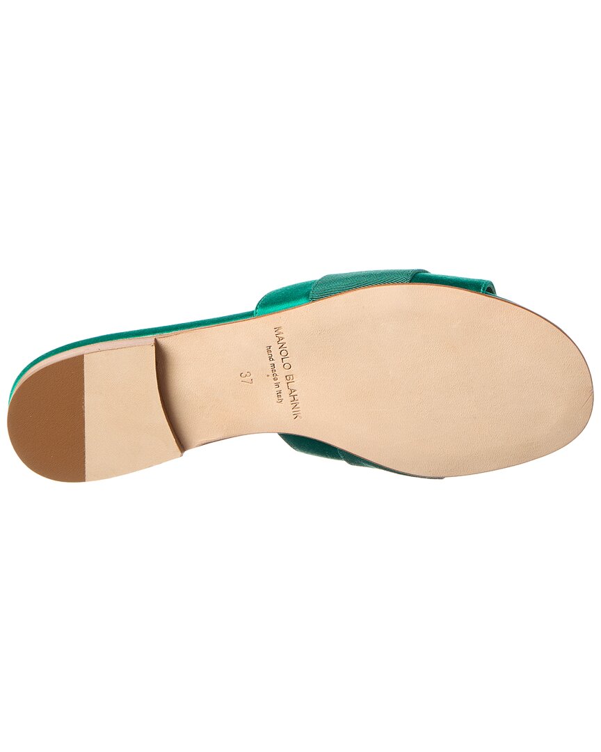 Manolo Blahnik Martamod Satin Sandal