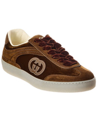 Gucci G75 Velvet & Suede Sneaker