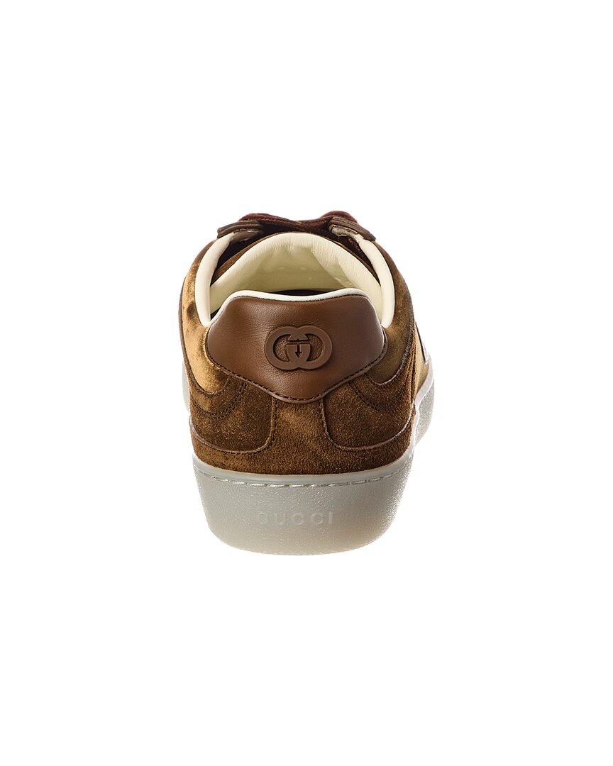 Gucci G75 Velvet & Suede Sneaker
