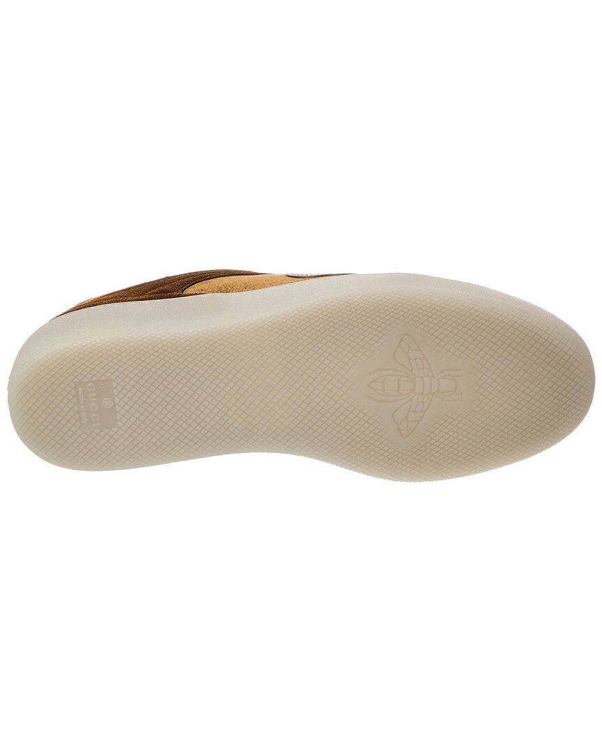 Gucci G75 Velvet & Suede Sneaker