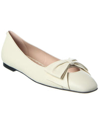 Valentino Bowow Leather Ballet Flat