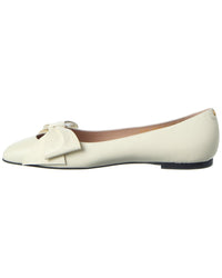 Valentino Bowow Leather Ballet Flat