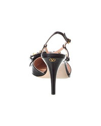 Valentino Vlogo 85 Leather Slingback Pump