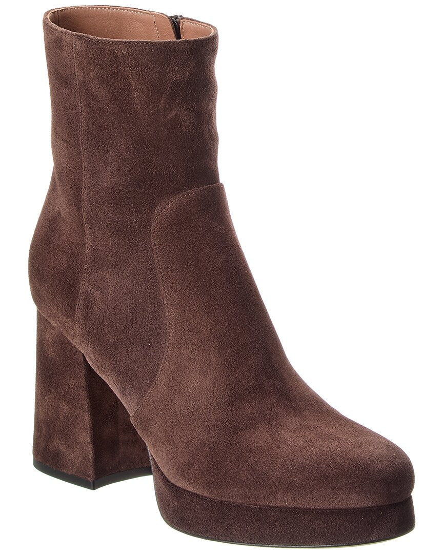 Valentino Valentino Fawcette 90 Suede Platform Bootie