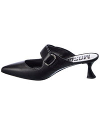 Moschino Logo Leather Pump