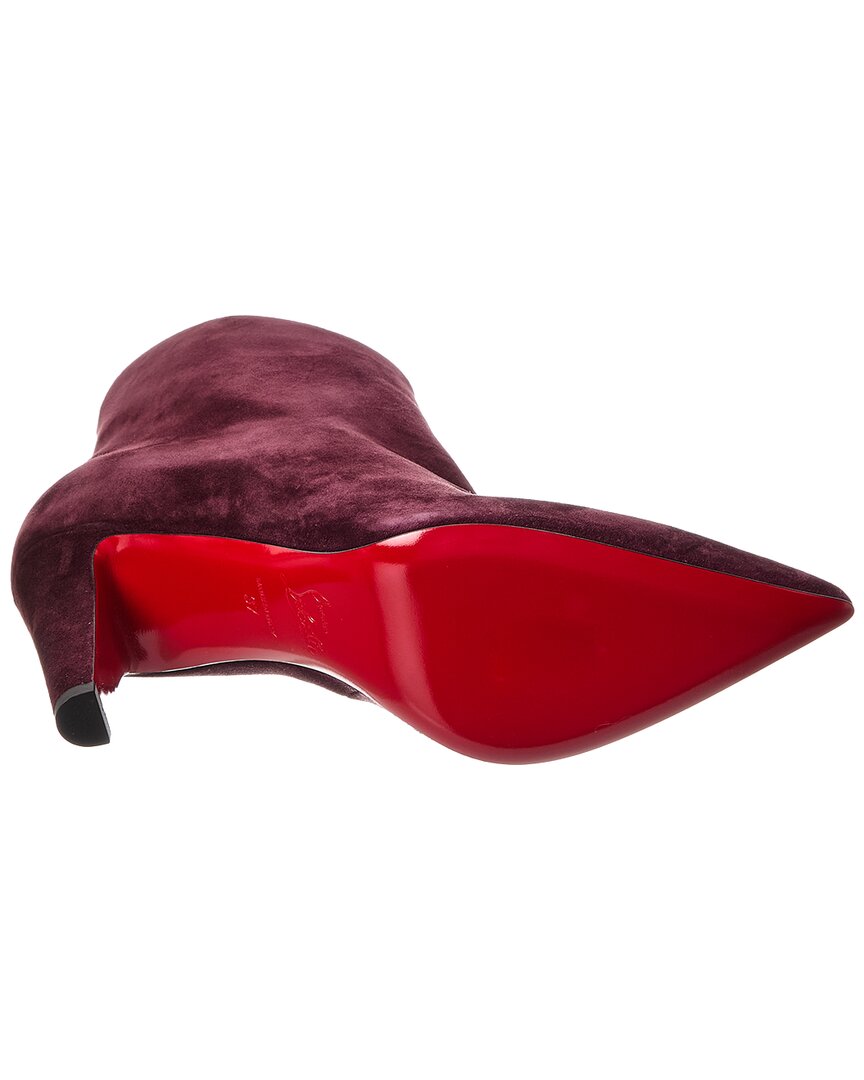 Christian Louboutin Vibella 85 Suede Bootie
