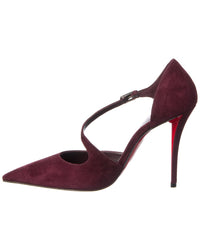 Christian Louboutin Miss Ziggyta 100 Suede Pump