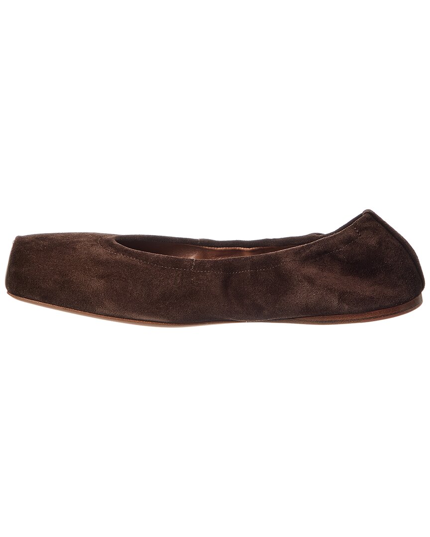Alaïa Square Suede Ballet Flat