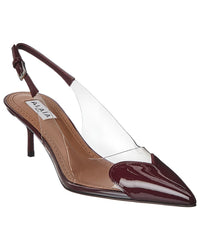 ALAIA Alaïa Le Coeur Vinyl & Patent Slingback Pump