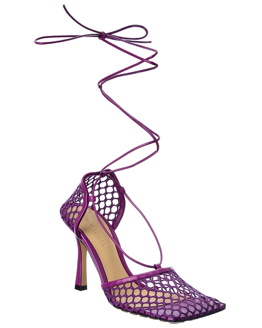 Bottega Veneta Bottega Veneta Stretch Leather Ankle Wrap Sandal